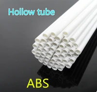 30pcs abs round pipe abs hollow round plastic pipe diy toy building model material diameter 2 3 4 5 6 8 10 mm