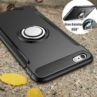 shockproof phone case for iphone 11 pro max 7 6 6s 8 plus x 5 5s se xs max xr silicone edge hard back cover magnetic ring stand