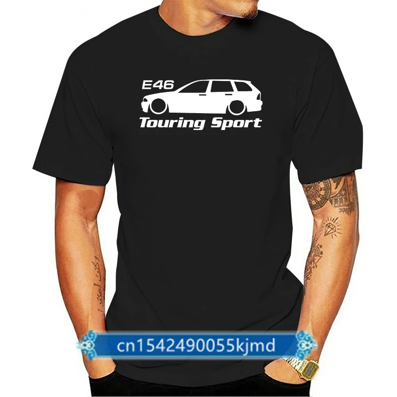 

Mens Germany Classic Car E46 Touring Sporter T-Shirt 316 318 320 325 328 330 I D X Xdrive M3 2019 Fashion 100% Cotton T Shirt
