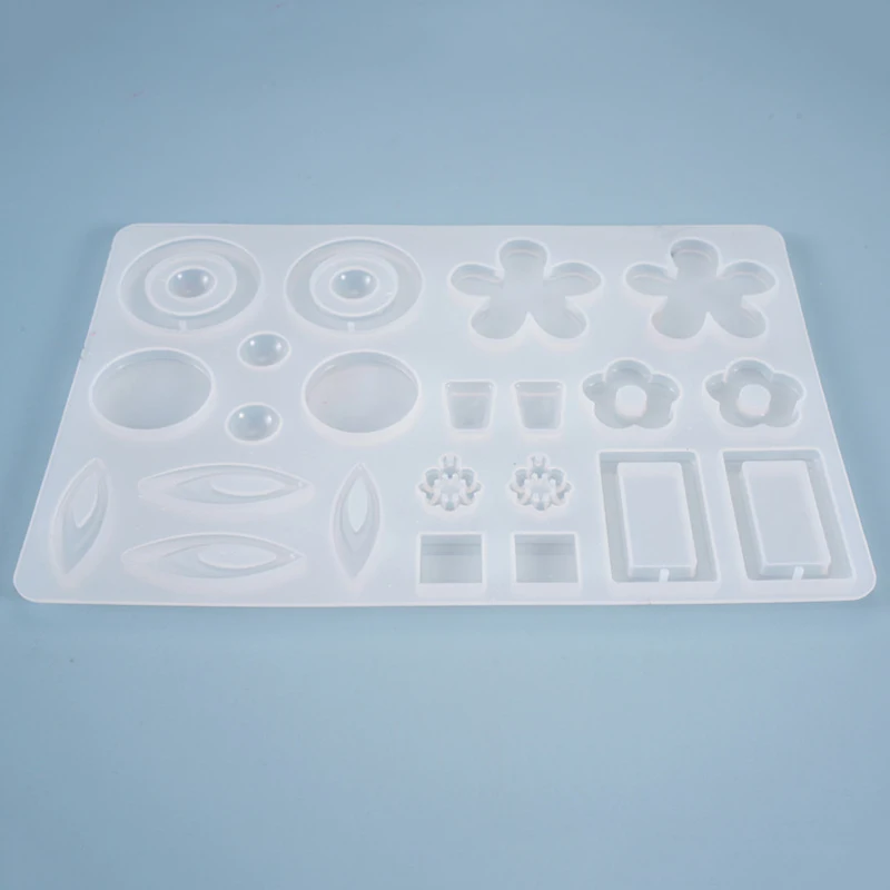 

DIY Crystal Epoxy Mold Earrings Pendant Flower Ornaments Homemade Jewelry Pendant Silicone Mold