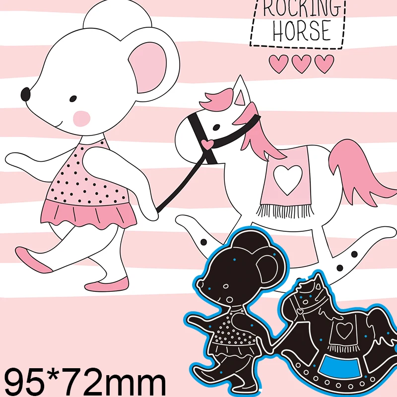 Пресс формы милый кролик лошадь Сделай Сам скрап бронирование фотоальбом