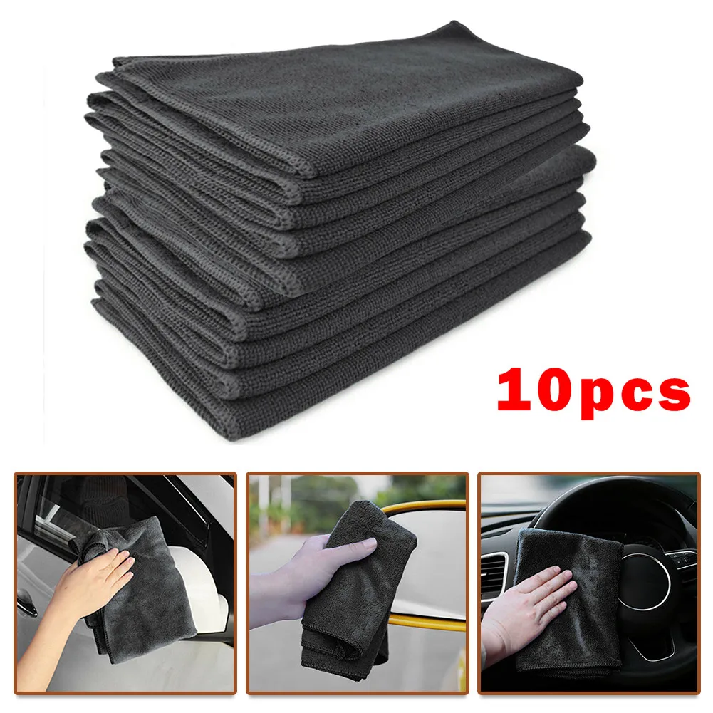 

10pcs Car Cleaning Cloth Comfortable Dry Cloth Economical Gift Household