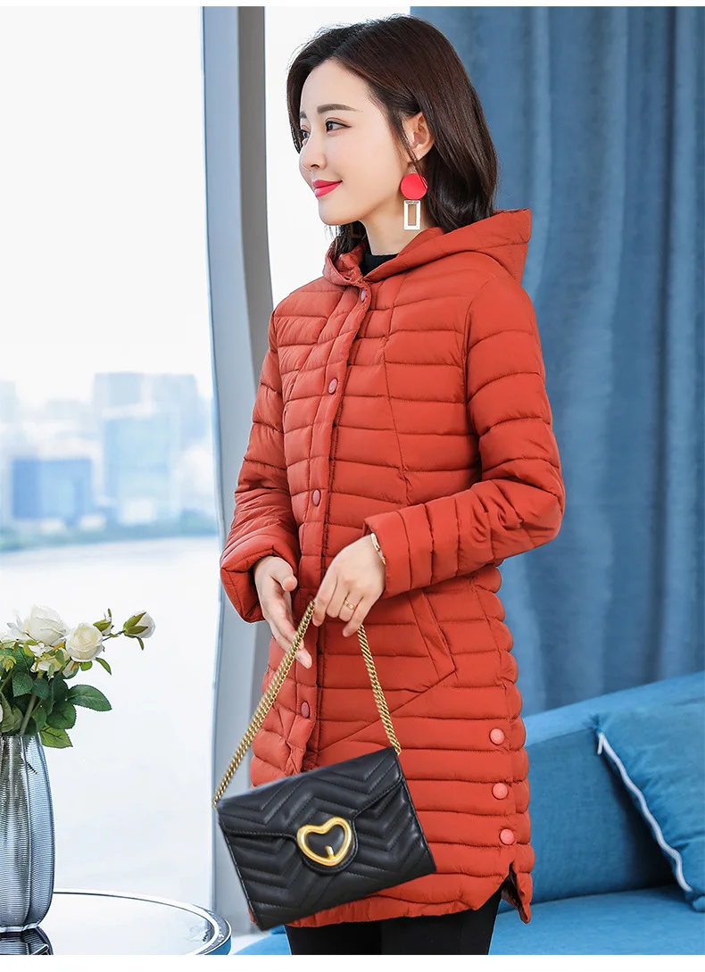 AliExpress New Style down Jacket Cotton-padded Clothes Women's Slimming WOMEN'S Dress Cotton-padded Jacket Thin Slim Fit Mi