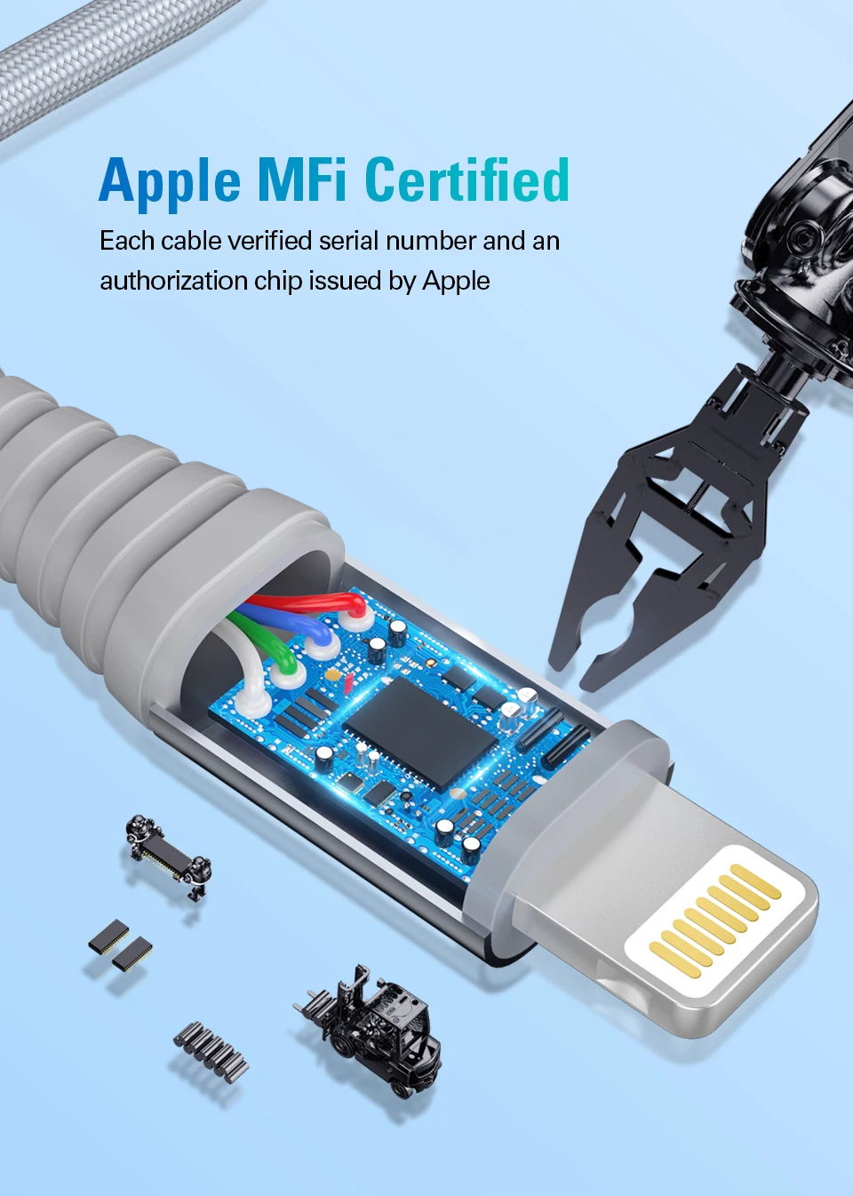 Coolreall MFi кабель Lightning USB быстрая зарядка для iPhone Apple кабель для зарядки данных для телефона X XS Max XR 8 7 6S 6 Plus 5S SE 5