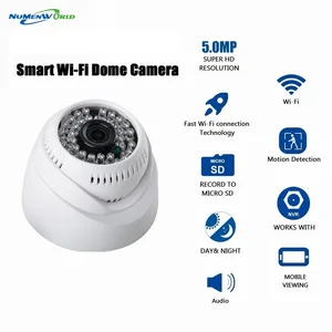 IP-камера купольная с поддержкой Wi-Fi, 5 МП, HD