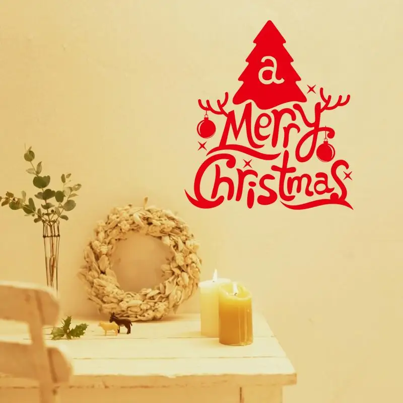 

Merry Christmas Tree wall Sticker Christian Room Home decoration 19. diy vinyl xmas quotes decals festival mual art posters 5.0