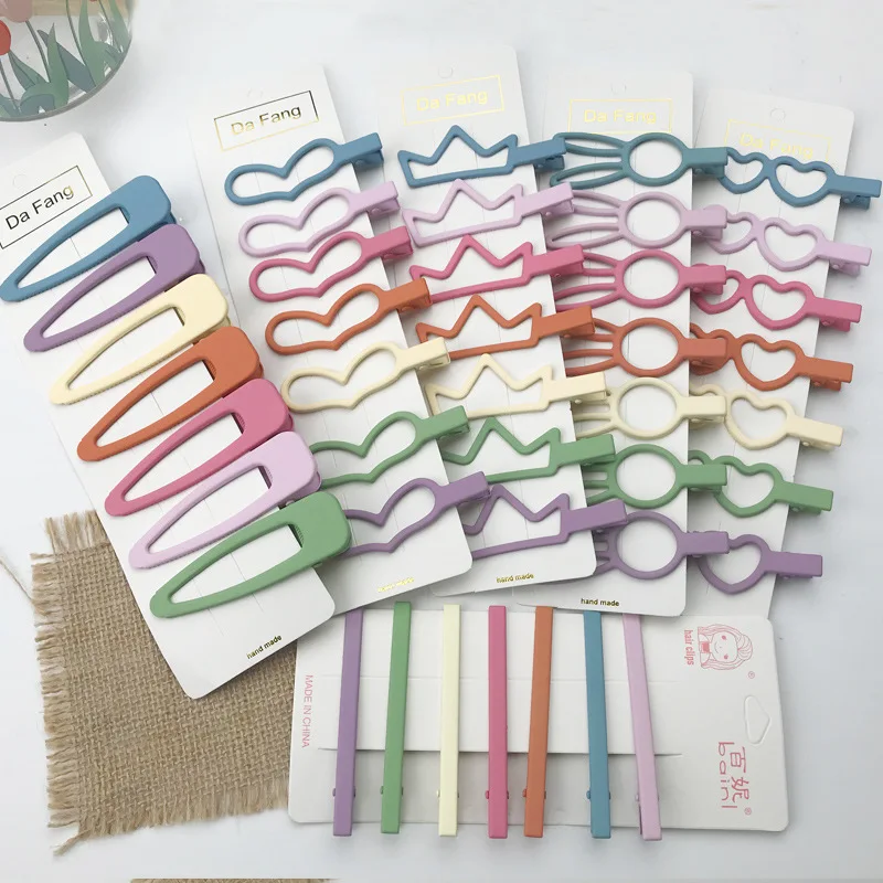 7 шт./компл. металлическая заколка для волос Duckbill новые летние заколки женщин и