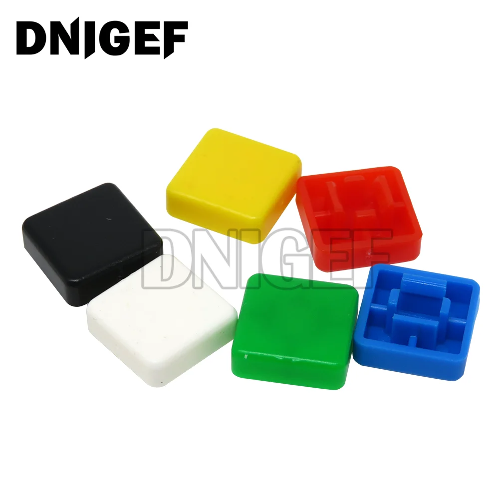 

50PCS Square Switch Button Cap Match 12*12*7.3 Switch use 12X12X7.3mm Micro tact key switch for ARDUINO