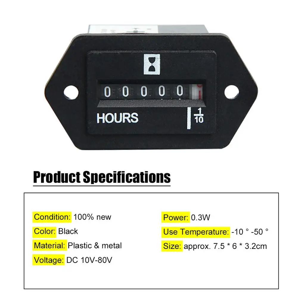 Универсальный генератор герметичный счетчик моточасов для лодок грузовиков