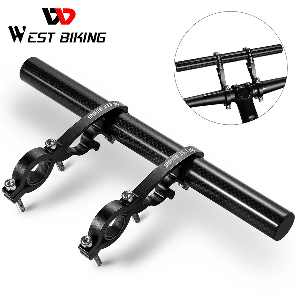 WEST BIKING 250 мм руль для велосипеда расширитель USB Перезаряжаемый велосипед заднего
