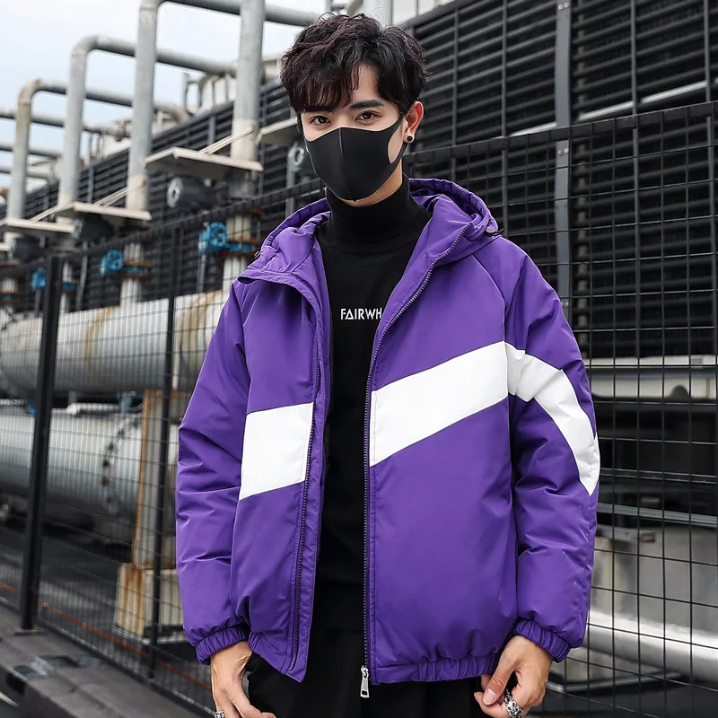Winter New Men Parkas White Duck Down Jackets Men's Hooded Warm Thick Casual Down Coat Outdoor Streetwear Zipper Tops Clothing