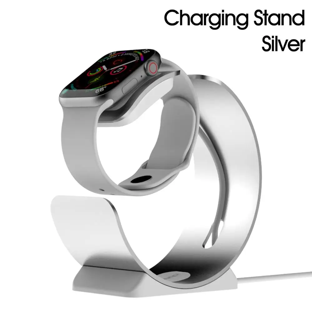 Mini Stand-Silver 2 в 1 Зарядная подставка для iPhone11Pro X XR XS Max 8 7 6 Apple Watch Зарядное устройство Док-станция Держатель для iWatch крепление подставка зарядная станция - Цвет: Mini Stand-Silver