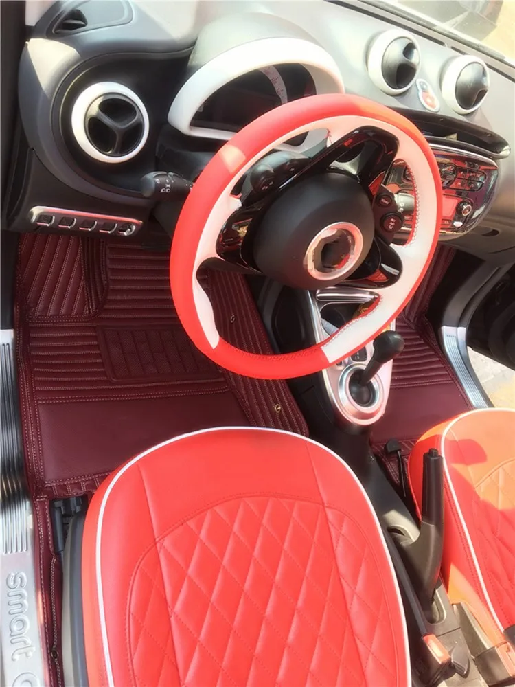 

car floor mats For 2009 2010 2012 2013 2014 2015 2016 2017 2018 2019 Smart Fortwo Forfour 453 mat 451 carpets