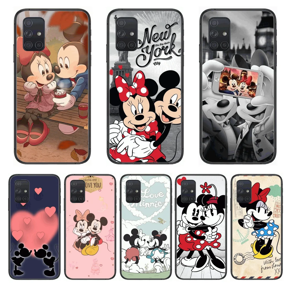 disney Mickey Mouse  Phone Case Hull For Samsung Galaxy A 50 51 20 71 70 40 30 10 E 4G 5G S Black Shell Art Cell Cover