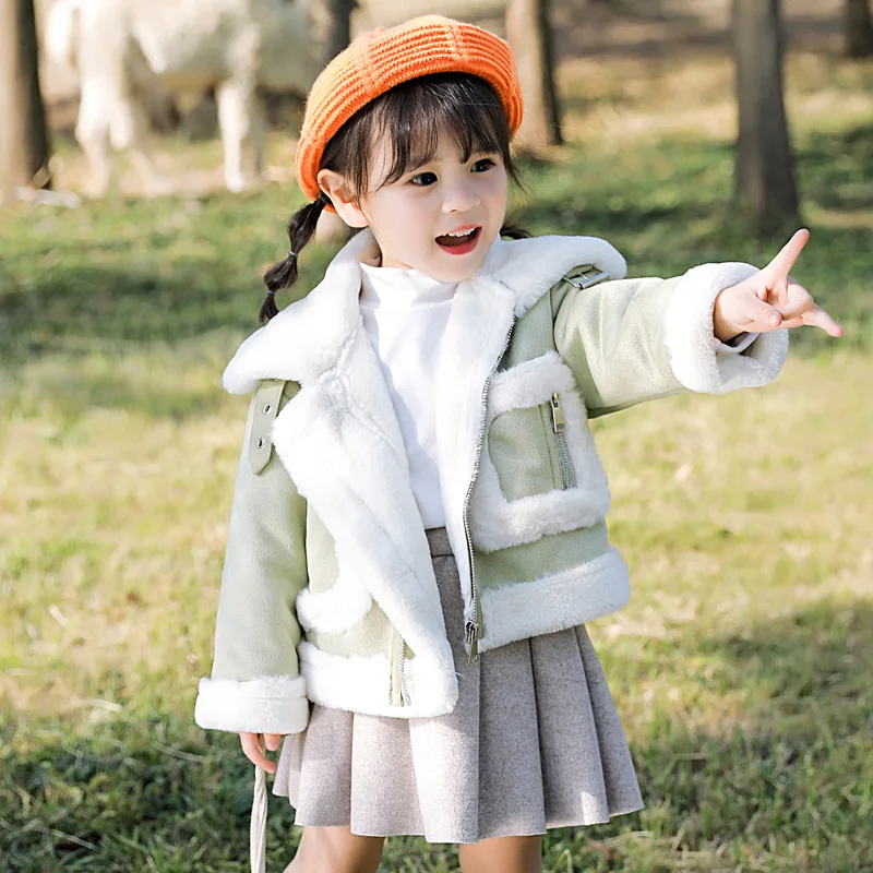 Scsech/детское зимнее плотное теплое пальто в клетку для девочек зимняя одежда