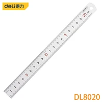 deli dl8020 steel ruler specification 225mmx19mm stainless steel measuring tools engraved with formulas and conversion tables