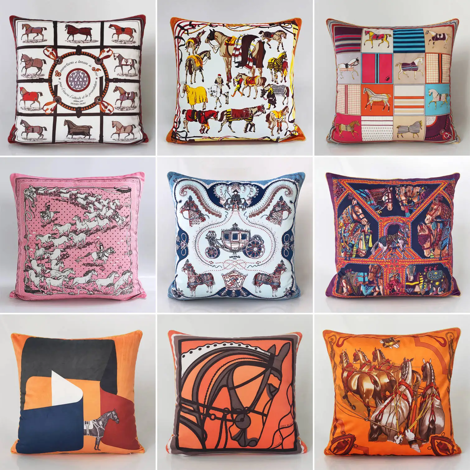 

Luxury Damascus pillow double sided printing velvet hotel home sofa KTV European cushion cover 45cm waist bag