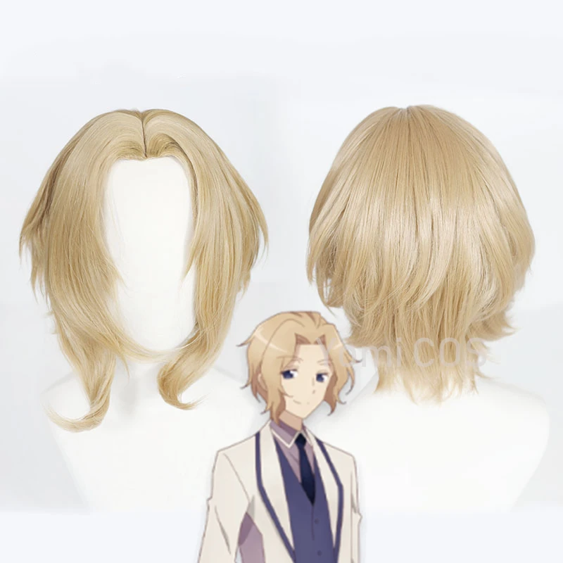 

«Моя следующая жизнь как злодейка», все пути ведут к Думу Киту клаесу, косплей, короткий золотой термостойкий синтетический парик + бесплатн...