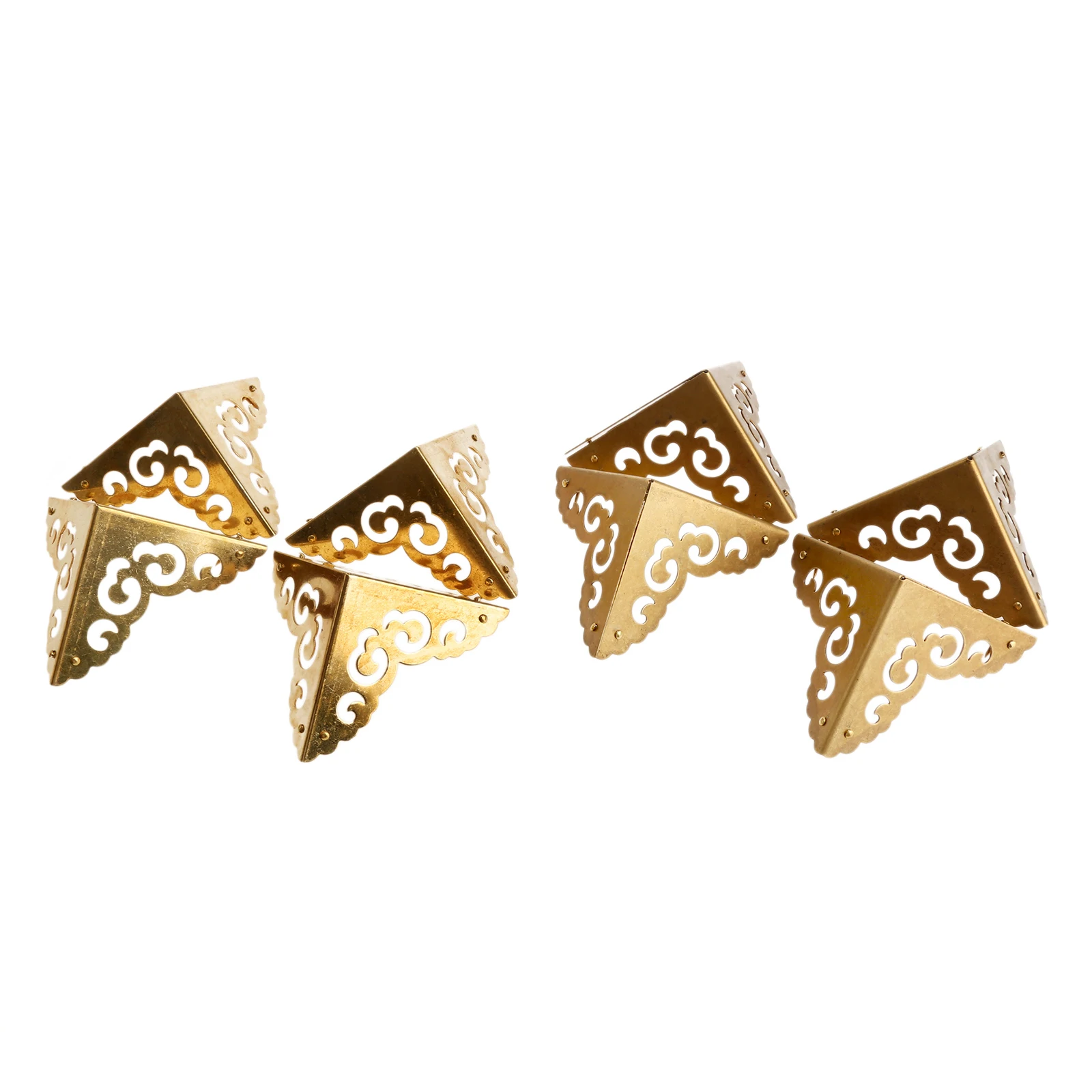 4 шт. чистый латунные уголки скобки протектор китайская мебельная фурнитура для