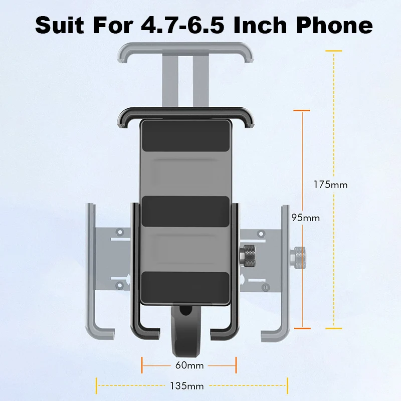 smoyng aluminum alloy motorcycle bike phone holder bracket adjustable support bicycle handlebar mirro mount for xiaomi iphone free global shipping