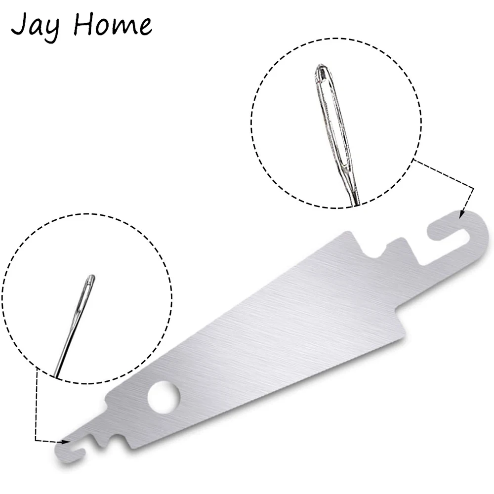 10-50Pcs Stainless Steel Needle Threader Embroidery Cross Stitch Threading Tools for Large Eye Needles Sewing Needlework | Дом и сад