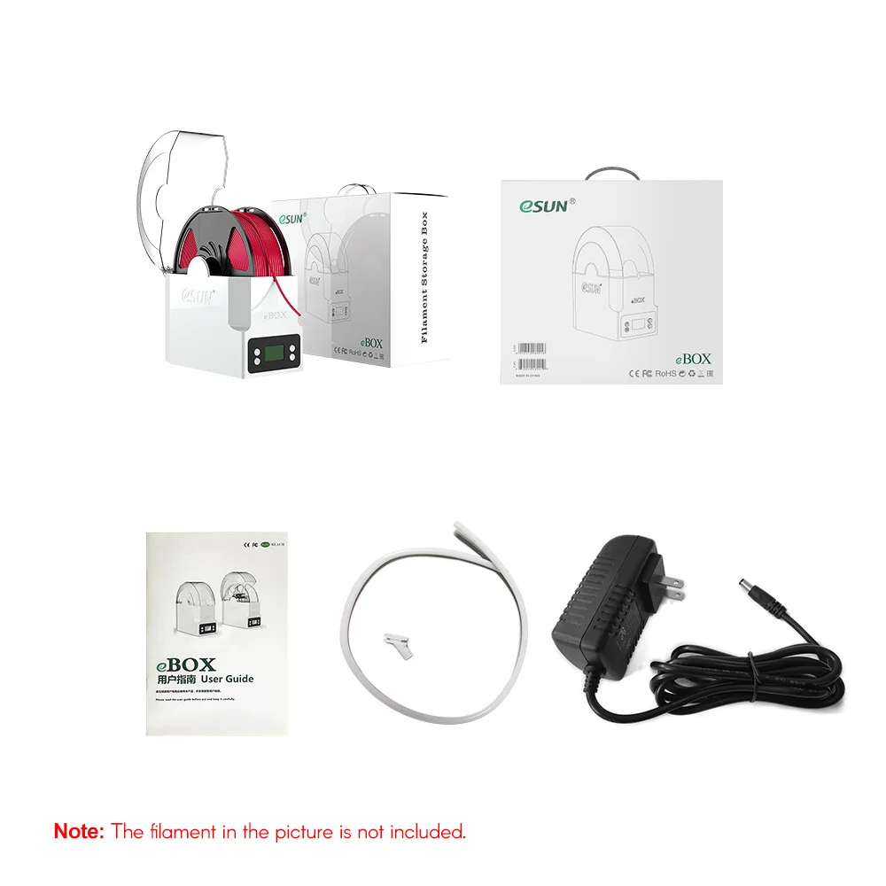 Сухая коробка для наполнителя eSUN eBOX 3d-печати держатель хранения нити сохранения