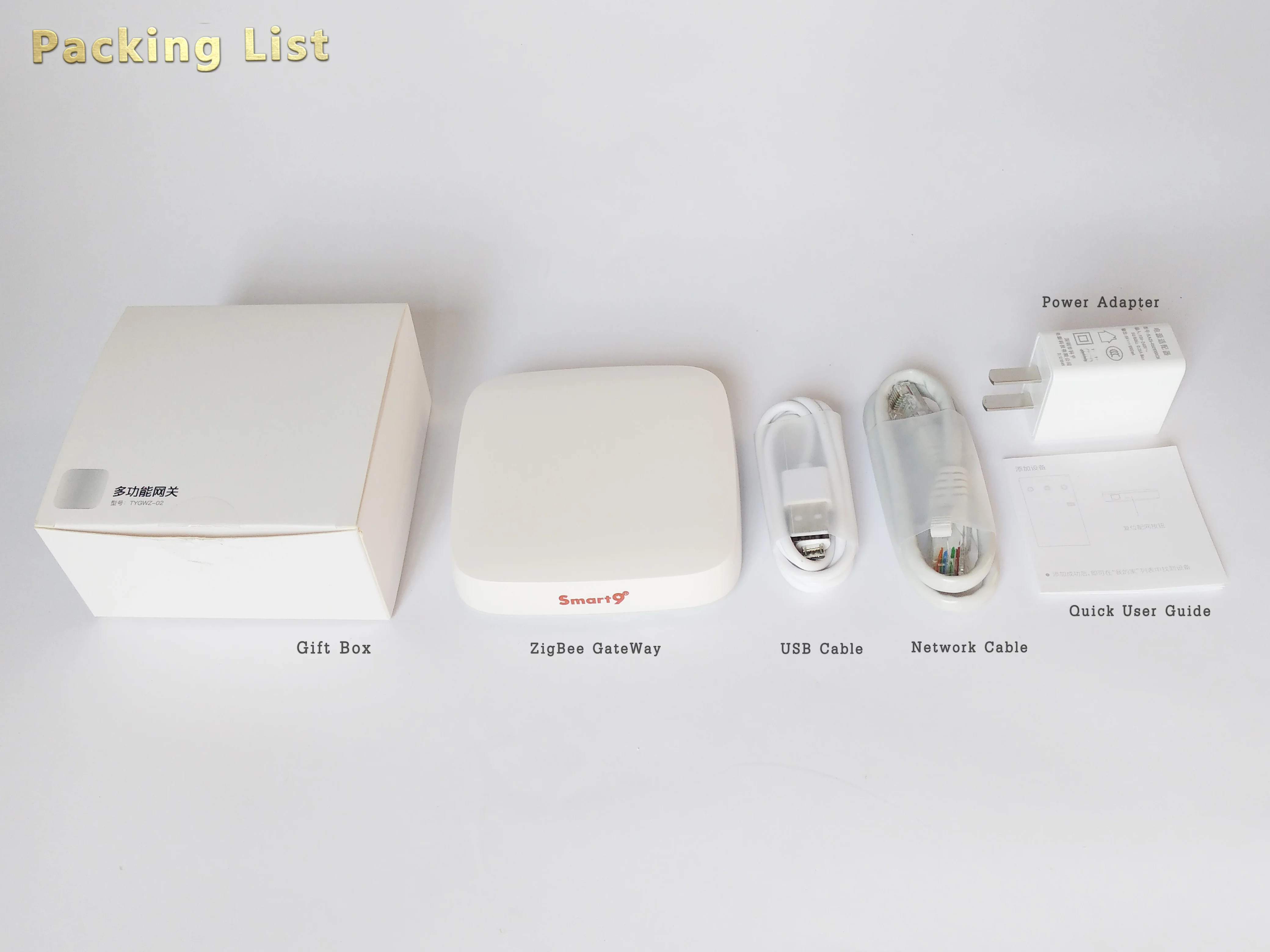 Smart9 TuYa ZigBee Hub, центр управления умным домом работает с TuYa Smart и Smart Life App питание от TuYa