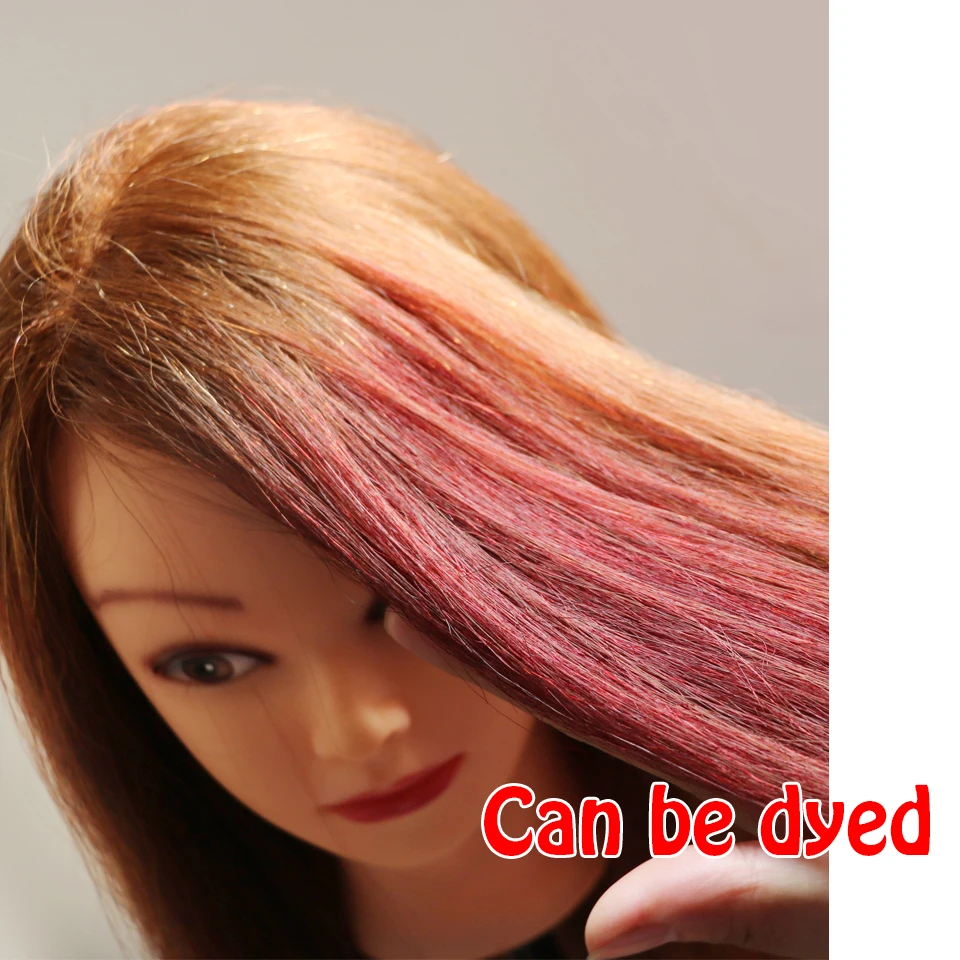 Голова манекена 18 &quotиз 100% натуральных волос для причесок салонов тренировок