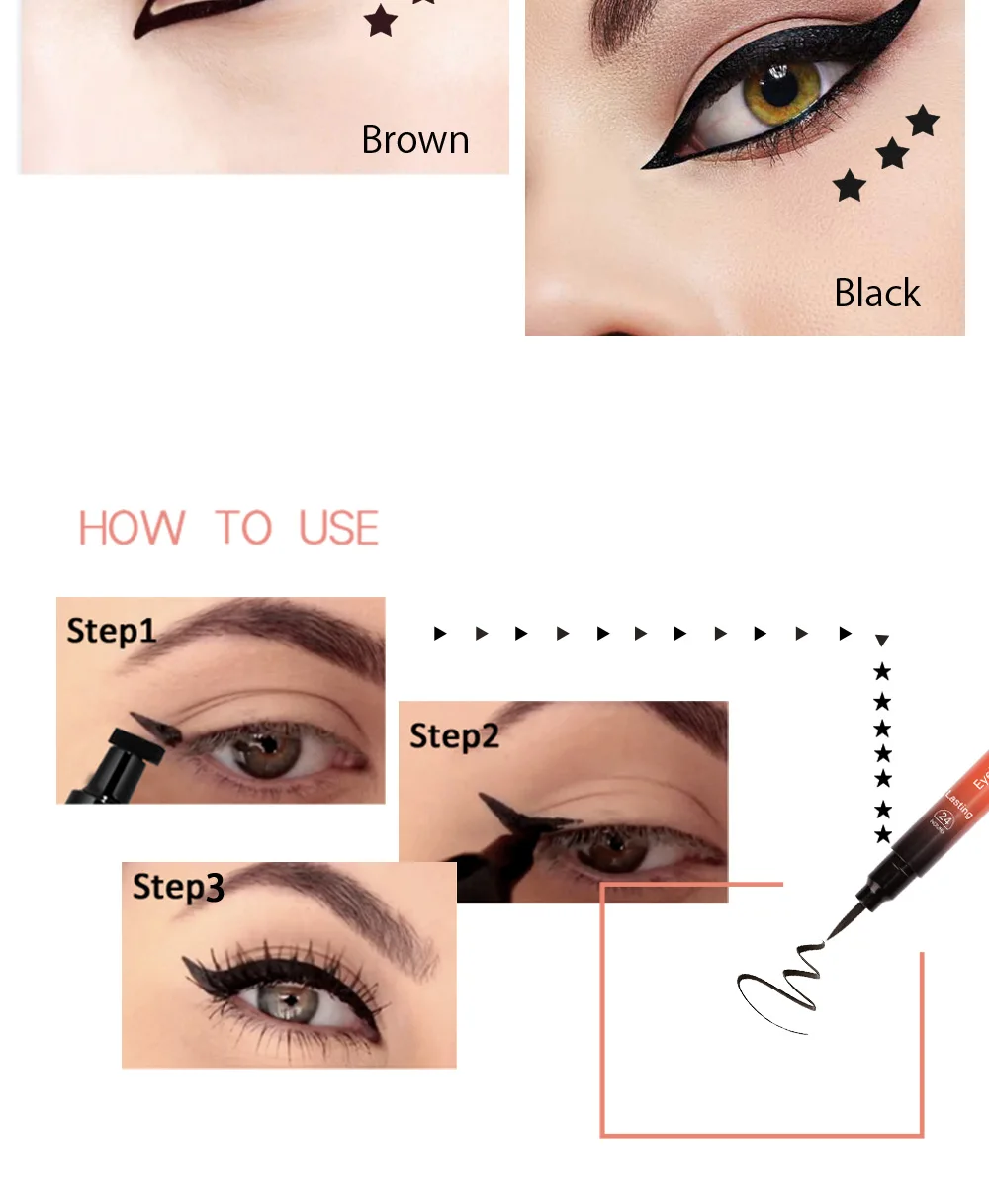 Водостойкая Подводка для глаз LULAA стойкая Мягкая Черная косметическая подводка