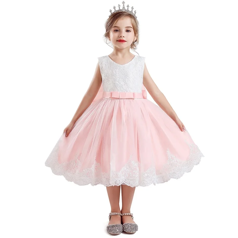 Цветок юбка пачка для девочек платья принцессы с рисунком радуги Красочные