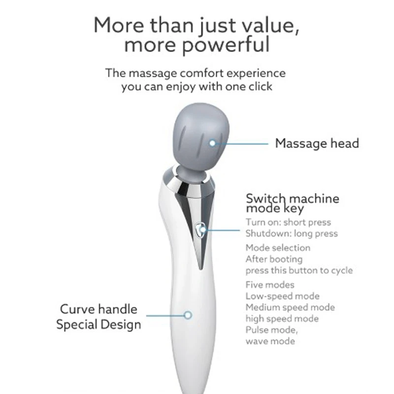 

Multifunctional Vibration Massage Stick Waterproof Hand-Held Portable Massage for Lumbar and Cervical Spine