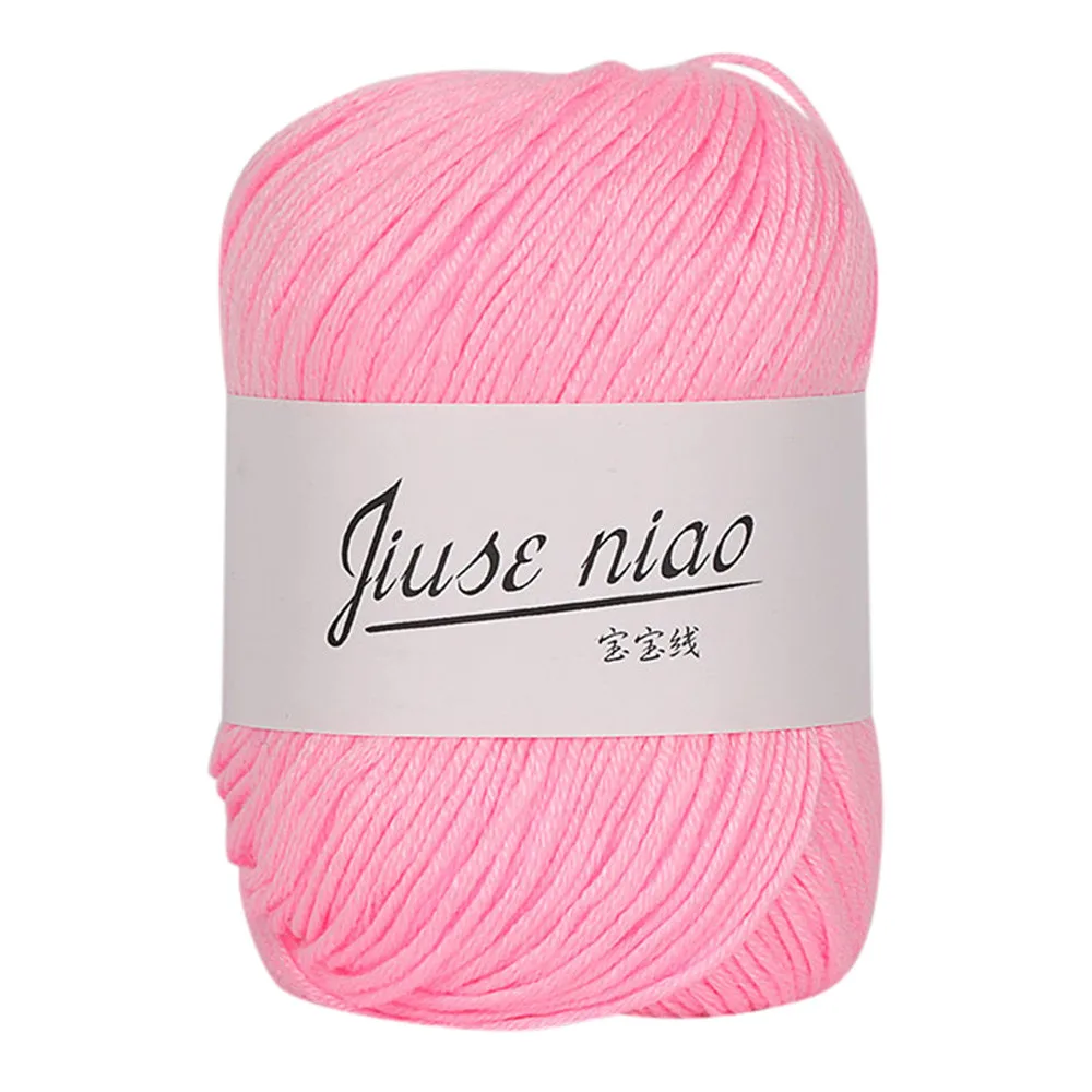 50g Yarn Milk Cotton Baby Wool Chunky Colorful Hand Knitting Crochet Knitwear Blanket Sweater | Дом и сад