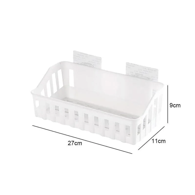 

Bathroom Organizer Shelf Shower Caddy Organizer Wall Accessories Shampoo Mount Bathroom Rack Storage Rack Kitchen Holder R8C9
