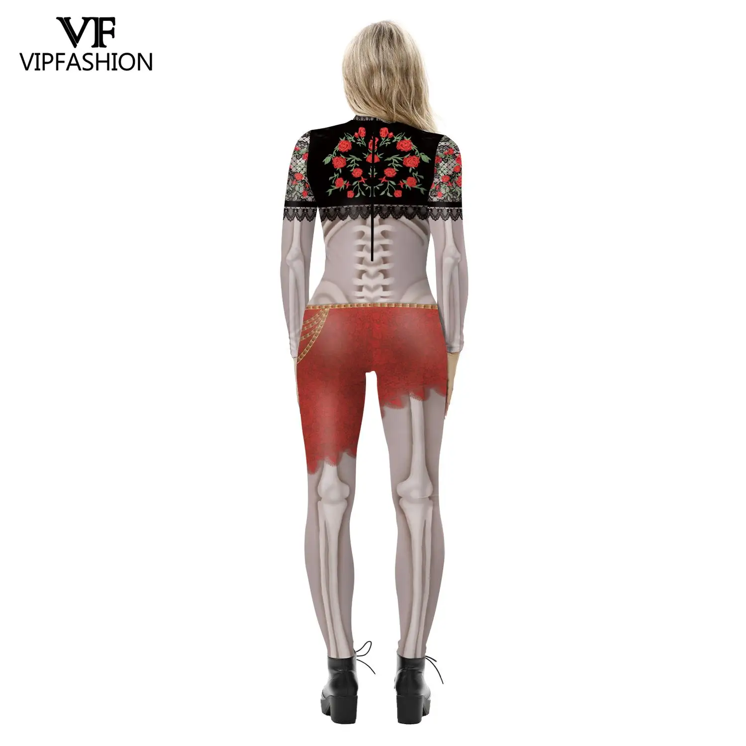 Костюм для косплея женский с 3D принтом модный страшный костюм взрослых в виде