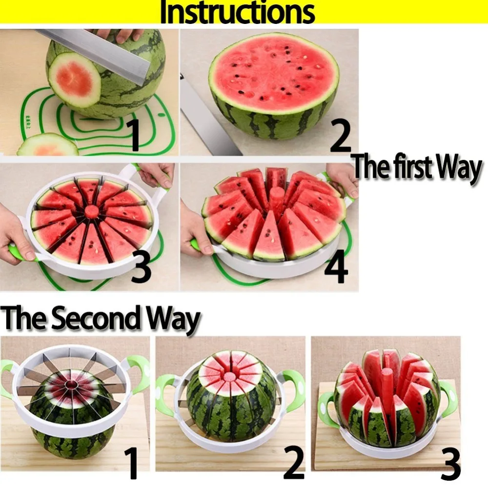 

Large Watermelon cutter Convenient Kitchen accessories Cutting Tools Watermelon Slicer Fruit Cutter Kitchen Muti-function Cutter