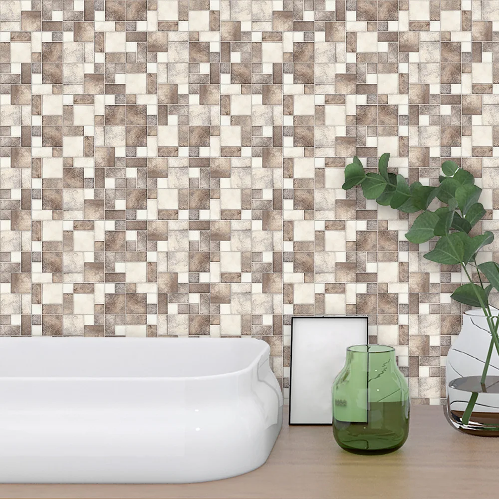 Funlife квадратная мозаика для шлифования кирпича в стиле ретро трехмерная