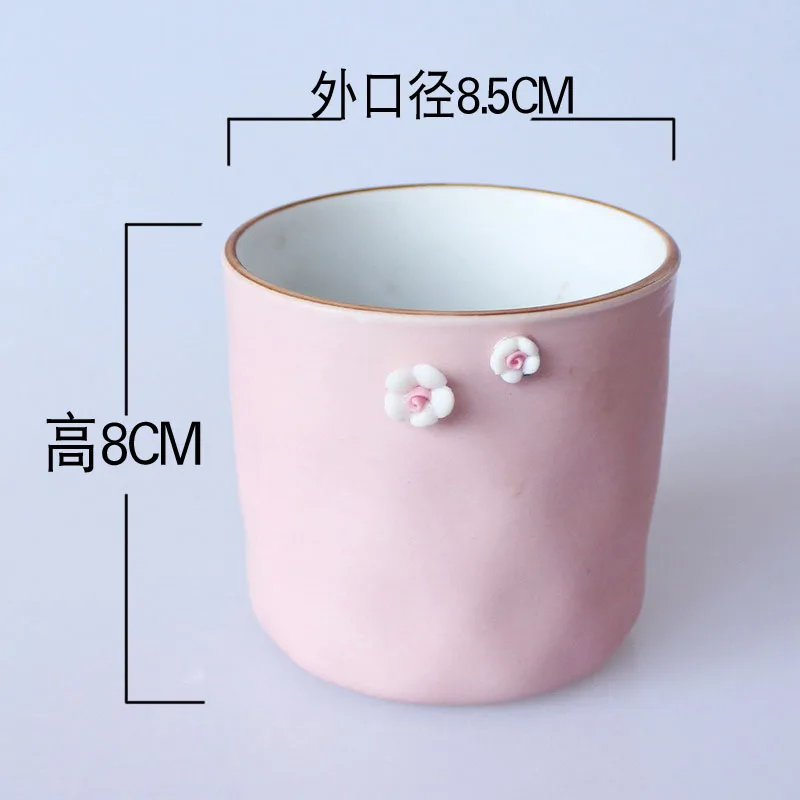 Радужная ручная раковина с изображением цветов мяса растений керамическая для