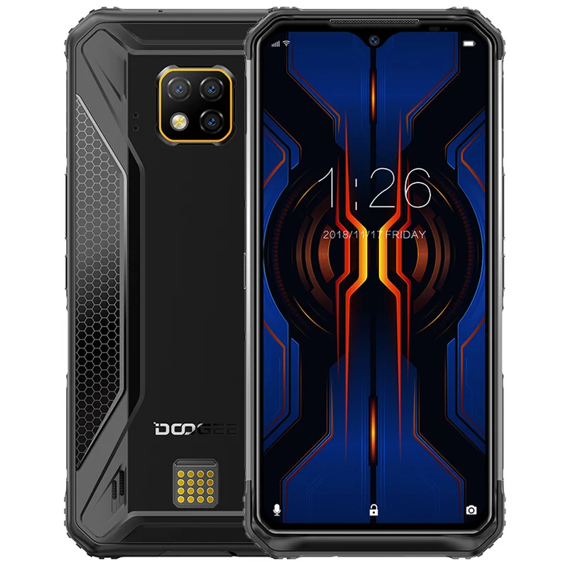 DOOGEE S95 смартфон 6 3 дюйма ГБ ОЗУ 128 Гб ПЗУ IP68/IP69K 5150 мАч Helio P90 Восьмиядерный Android 9 0 Pie