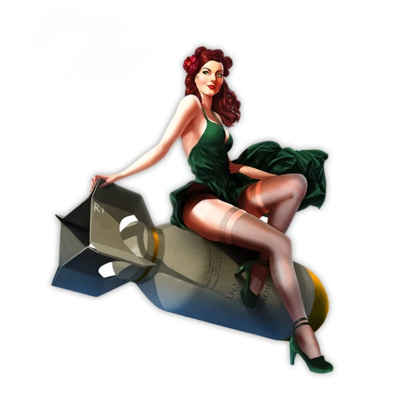 

Car Stickers Pin Up Girl Vintage Racing Tools Decal Retro Waterproof Car Accessories Sexy Girl Laptop Helmet Trunk Wall Stickers