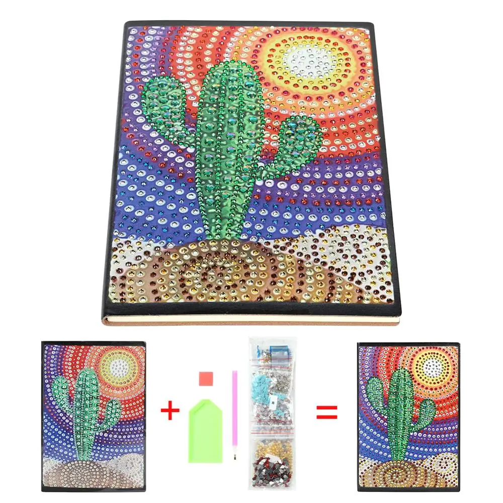 J-60 Sheets Notebook Newst DIY цветок особой формы алмазная живопись 60 страниц А5 Блокнот Дневник Книга вышивка наборы Алмазная мозаика домашняя декоративная - Цвет: J-60 Sheets Notebook