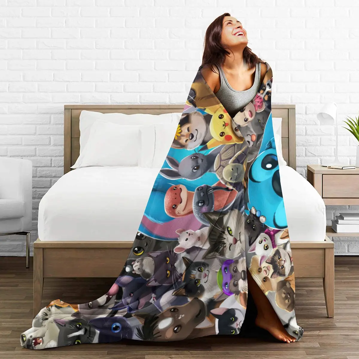 

Ultra Soft Sofa Blanket Cover Blanket Cartoon Cartoon Bedding Flannel plied Sofa Bedroom Decor for Children and Adults 278475701