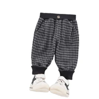 new autumn baby girls cotton clothes children fashion plaid pants spring toddler casual costume infant kids trendy trousers