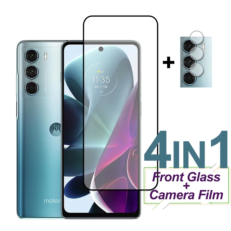 

Full Cover Screen Protector For Motorola Moto G200 G51 G60 G40 Fusion Tempered Glass Protective Phone Camera Lens Film Moto G200