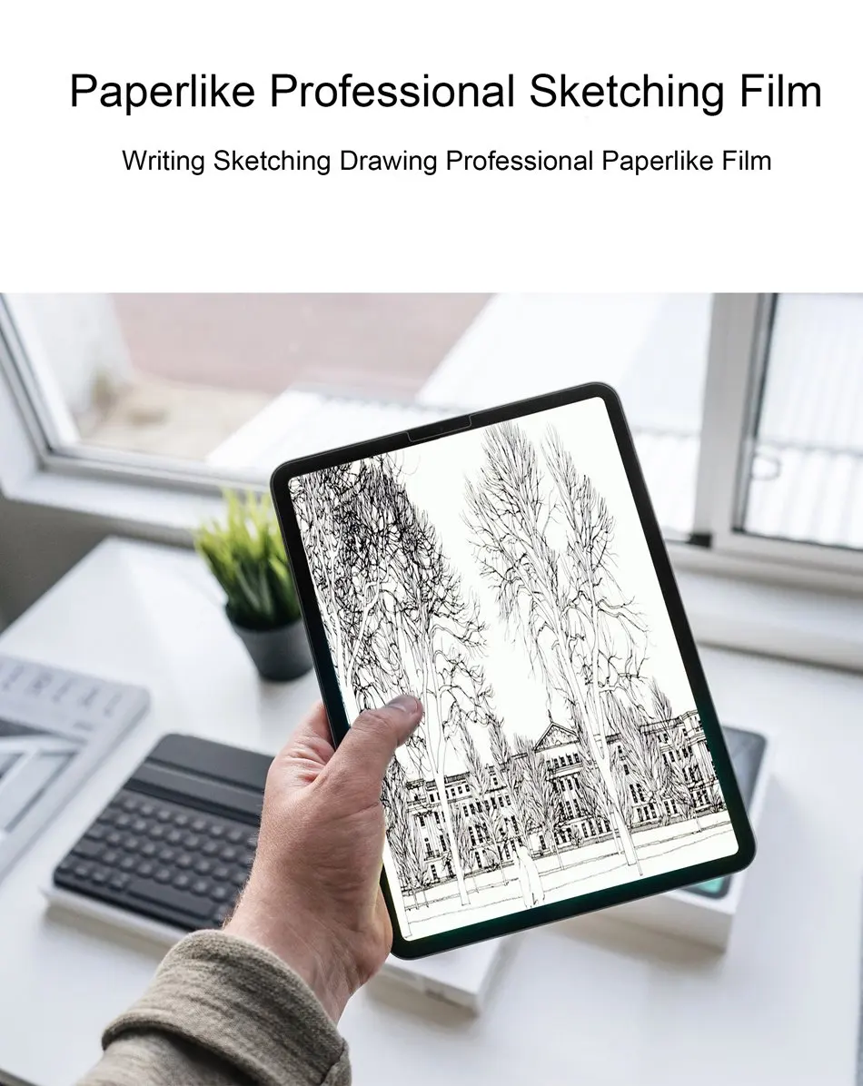 Для iPad 10,2 Pro 11 10,5 Mini 5/4 9,7 12,9 бумажная защитная пленка матовая ПЭТ Антибликовая Защитная пленка для рисования