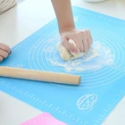 Силиконовая антипригарная силиконовая подкладка для раскатки теста, подкладка для выпечки тортов, выпечки, пасты для муки, кухонные принадлежности