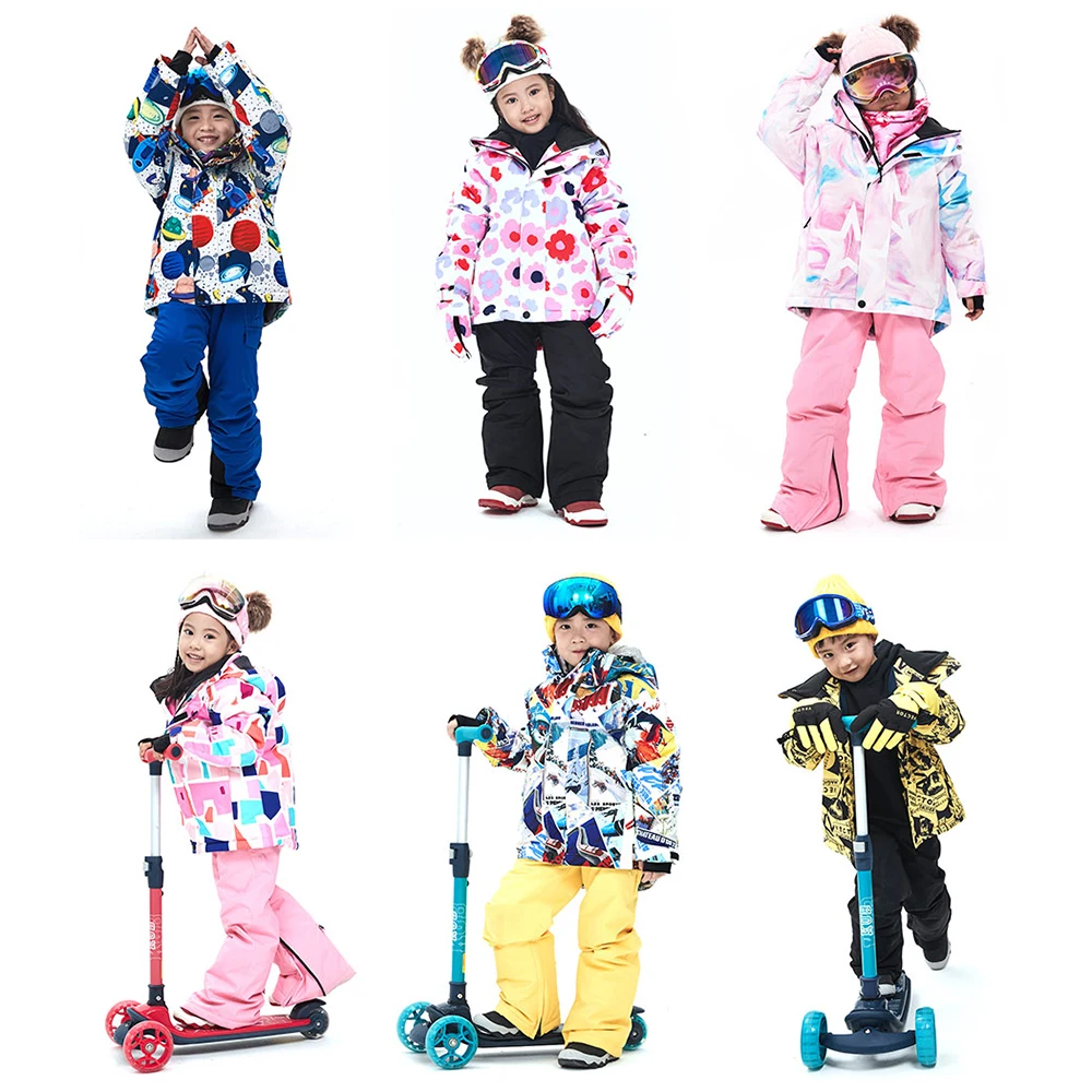 Очень толстая теплая детская Лыжная куртка с капюшоном из синтетического