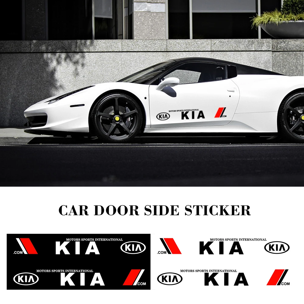 

2pcs/set Car Logo Decal Styling Car Door Side Stickers For KIA Cerato Sportage R K2 K3 K5 RIO 3 4 sorento accessories