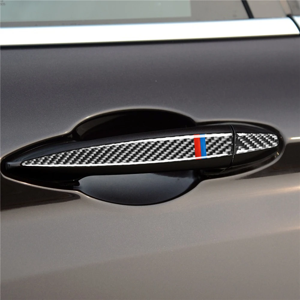 

Carbon Fiber Door Handle Sticker Cover Trim for BMW BMW X5 X6 F15 X1 2 Series Touring Stylish Car Accessories Brand New