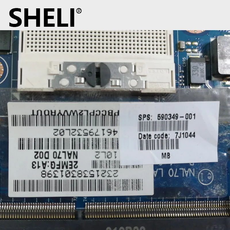Бесплатная доставка Материнская плата для ноутбука 590349-001 HP Pavilion DV4 DV4-2000 NAL70 LA-4107P |