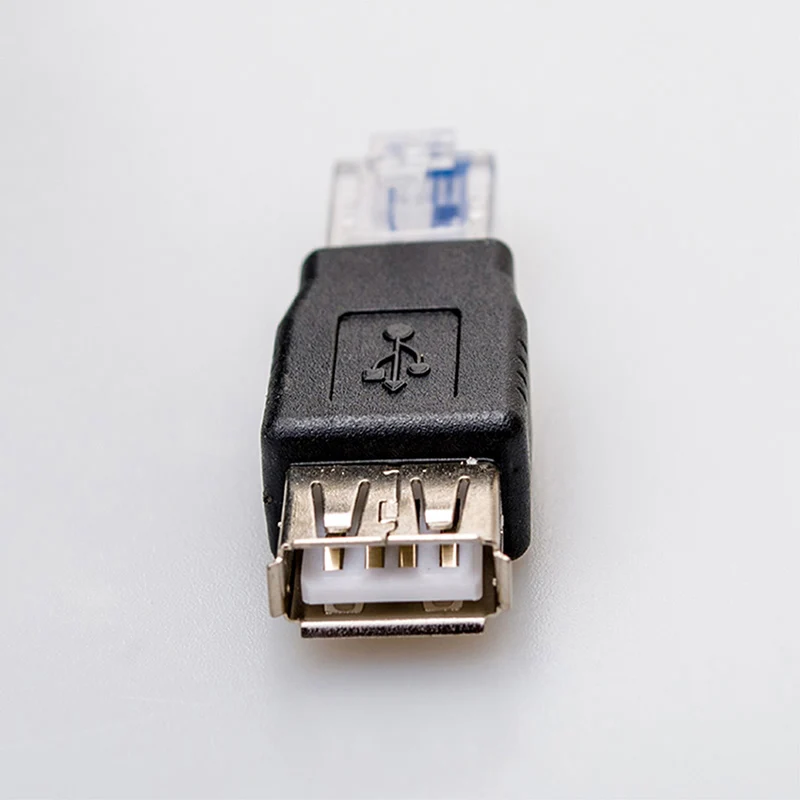2 шт. RJ45 папа к USB гнездовой адаптер Разъем LAN сетевой разъем маршрутизатор Женский